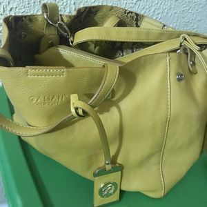 Large size mustard yellow bag